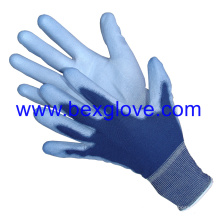 13 Gauge Polyester Liner, farbig, Polyurethan Beschichtung Handschuh